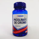 Picolinato de Cromo SANAR com 60 cápsulas - Controle o seu apetite e acelere seu metabolismo! - Farmácia Mottin