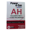 Power e-San SANAR AH - Colágeno Tipo II e Ácido Hialurônico - 60 Cápsulas - Saúde das Articulações e da Pele - Farmácia Mottin