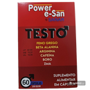 Power e-San TESTO - Aumente sua Força e Desempenho - 60 Cápsulas - Farmácia Mottin