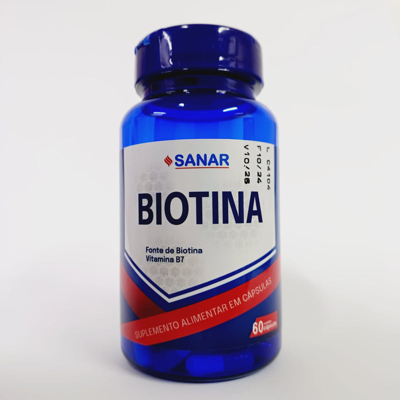 Biotina SANAR: Cabelos, pele e unhas mais fortes e bonitos!